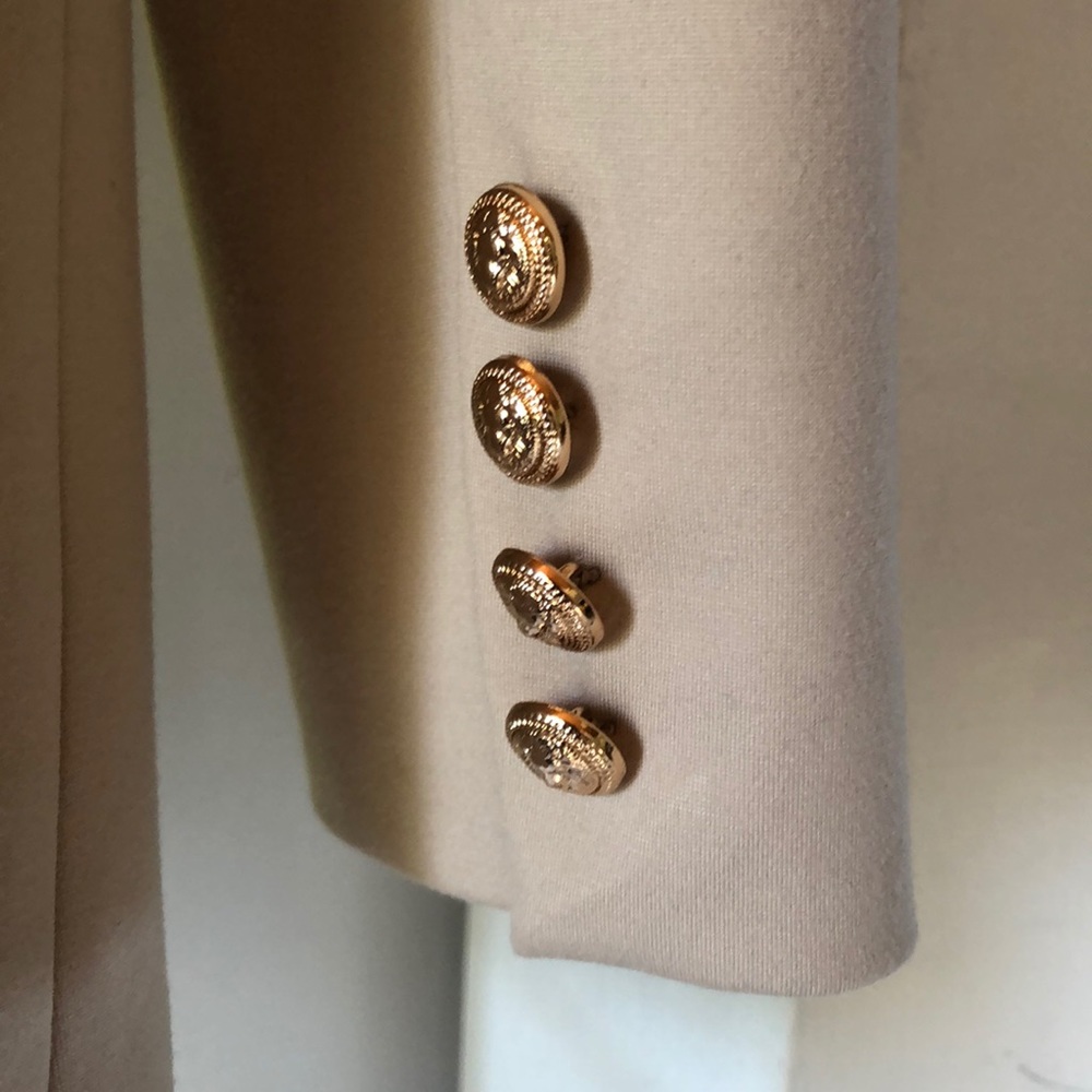 Double-Breasted Gold Button Blazer - image 8